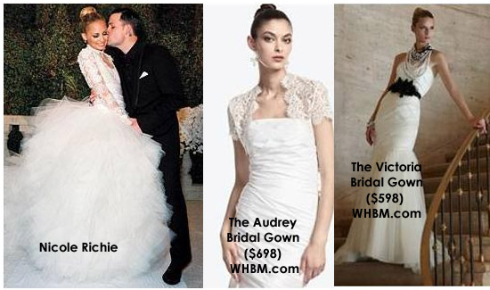 nicole richie wedding dress. get Nicole#39;s wedding dress