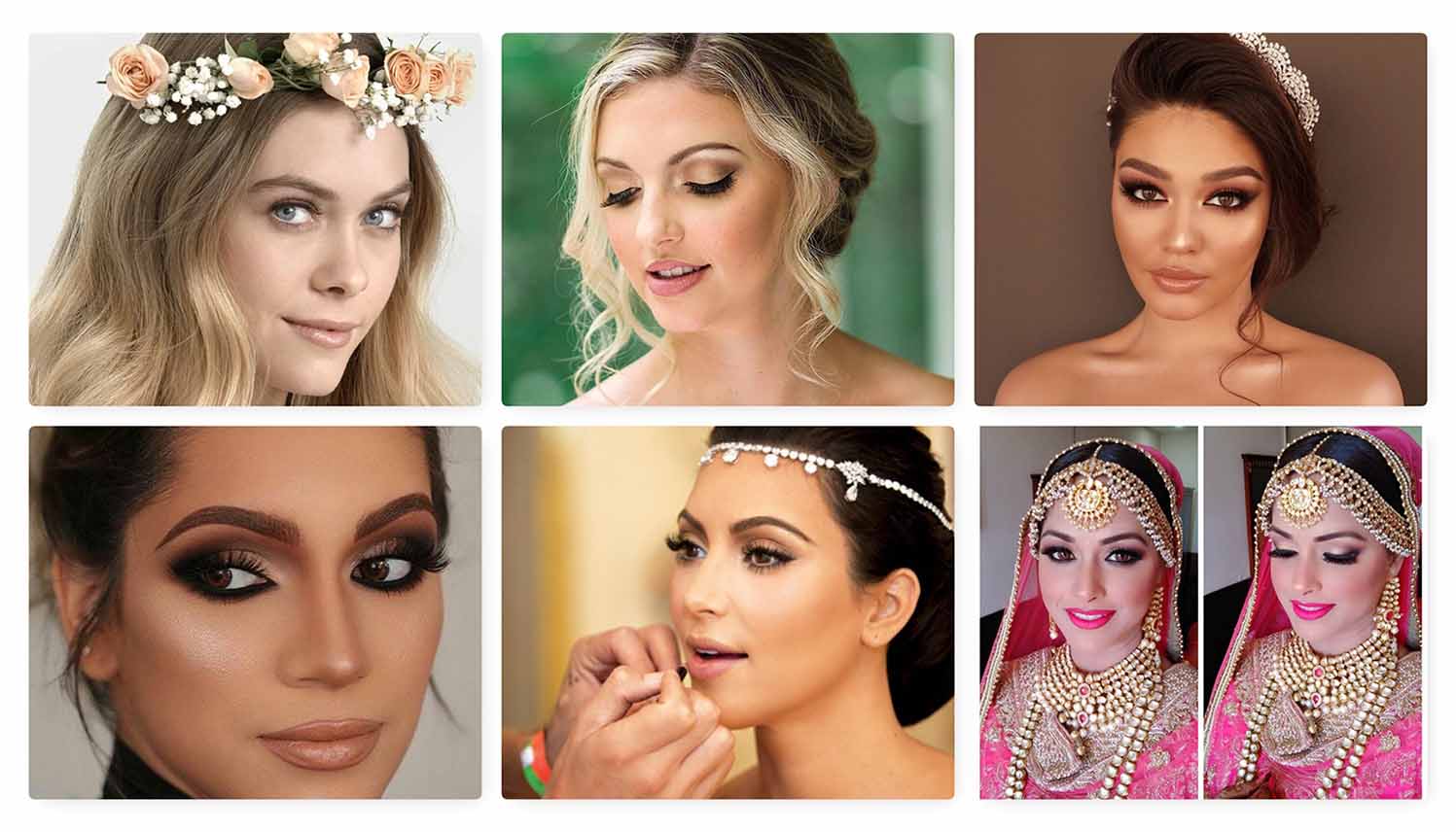 5 wedding makeup styles